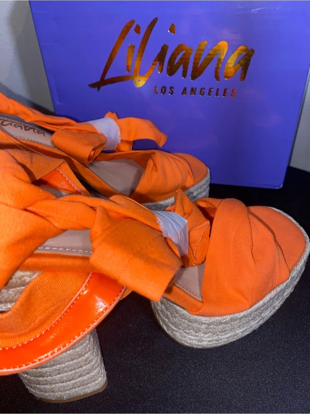 Liliana vibrant orange